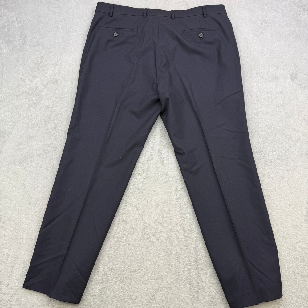 Lauren Ralph Lauren  Mens 40x30 Dress Pants Navy Blue Wool Total Comfort Classic